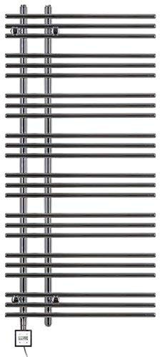 anapont elektrischer Badheizkörper - Chrom gerade - Timer-Funktion - Handtuchheizkörper - Badheizung elektrisch - Handtuchheizung - Made in Germany