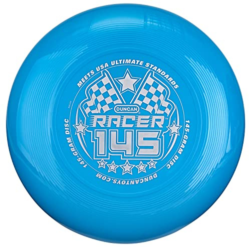Duncan Racer 145G Weighted Flying Disc - Ultimate Disc for Junior Division, Best for Beach and Outdoor Games, Blue