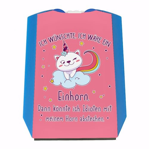 Katzen-Einhorn Parkscheibe Ich wünschte ich wäre EIN Einhorn für Frauen zum Führerschein Einhorn Parkuhr Unicorn Eiskratzer Regenbogen witzig