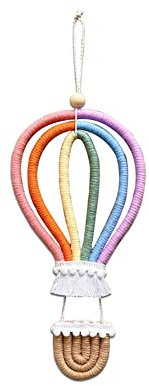 Arazzo da Parete in Stile Bohémien Decorazione da Parete Macramè Arazzo da Parete in Macramè Mongolfiera Macrame per Soggiorno Camera da Letto Matrimonio Festa