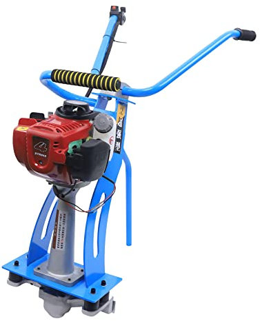 Vibromasseur pour béton - 4 temps - 35,8 CC - Compresseur de béton réglable - Vibromasseur de ciment - Chape vibrante - 9500-10000 fois par minute - Pour pavés en béton de ciment vibrant
