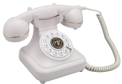 Retro Festnetztelefon, Vintage Telefon mit Sound Gästebuchfunktion, Eingebautem 8 GB Speicher, Schnurgebundenes Tischtelefon für Home Office Hotels