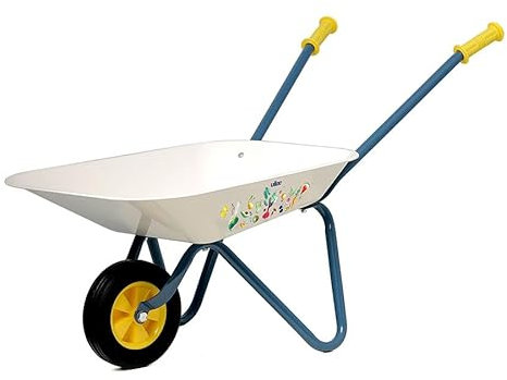 Vilac p'tit Jardinero: Carretilla de Metal Robusta, Ideal para Transportar Tesoros Ayudar a la jardinería. Desarrolla la motricidad Global y la autonomía, 3807G