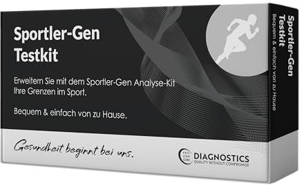 1x Sportler-Gen Testkit | Umfassende DNA Analyse deiner Sportler-Gene | Ausführlicher Ergebnisbericht mit individuellen Empfehlungen