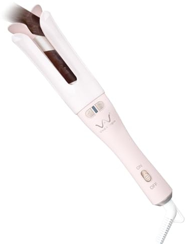 VAV Rotating Hair Curler & Automatic Curling Iron, 1.25-Inch Barrel for Medium/Long Hair, Tangle-Free, Speedy Curls, 392℉, Easy to use for The inexperienced