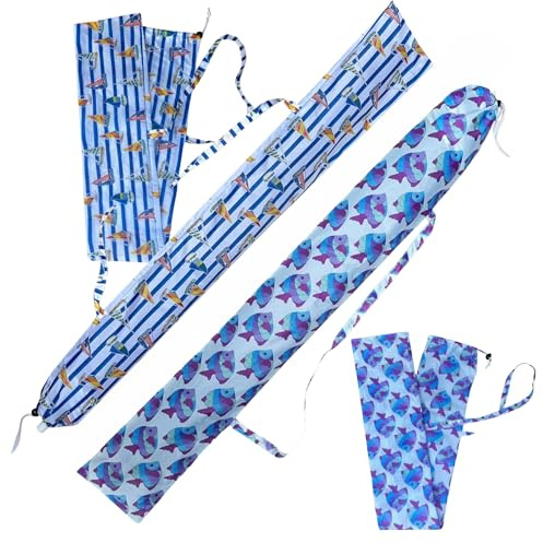 Aquadelos X2 Funda Sombrilla Playa Con Asa Resistente. Pack X2 Funda Para Sombrilla De Playa Con Asa. Complemento O Accesorio De Recambio Para Sombrillas De Playa.
