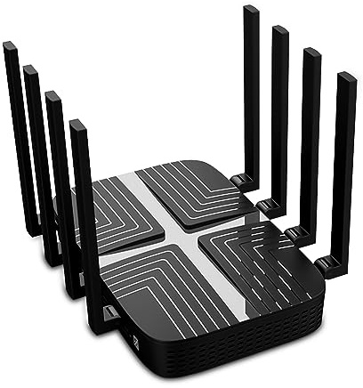 Wiflyer 4G LTE WiFi 6 Router AX3000 Dual-Band Gigabit Mesh System - Dual SIM Card Slots, 1WAN+4LAN Ports, USB 3.0, 128MB Flash for Home/Office (Z8102-M2-S-A+LN940)