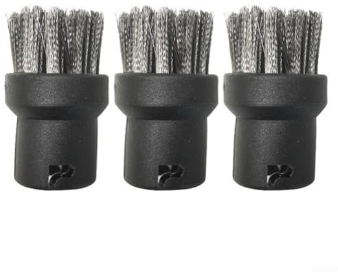 3 Piece Brush Tool Set for Karcher SC1 SC2 SC3 SC4 SC5 SC7 Steam Cleaners Effective for Cleaning Joints, Corners, and Gaps