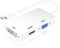 MAOZHOU Mini DisplayPort to HDMI VGA DVI Adapter,Thunderbolt 2 to VGA HDMI DVI Converter (Male to Female),3 in 1 Mini DP Adapter for Laptop Connect Monitor TV Projector
