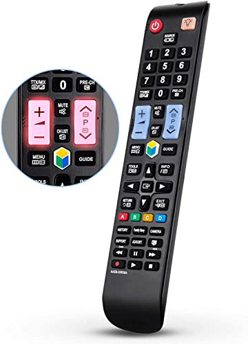 Vsnetwork Mando a distancia universal Samsung para todos los televisores AA59-00638A Smart TV, LCD, LED, SUHD, UHD, HDTV, Curvas Plasma, 4K, 3D, sin programación