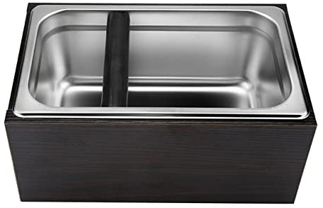 Caja Para Café, Acero Inoxidable Caja Para Café Con Asa Contenedor Para Posos De Café Cubo De Basura