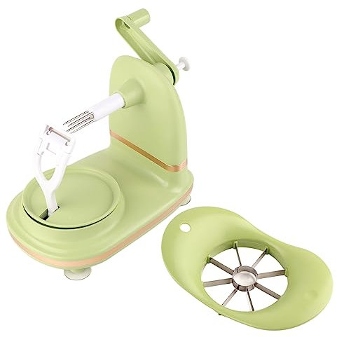 Pelador de Manzanas, Máquina para Pelar Frutas, Herramienta para Pelar Manzanas, Manivela para Máquina para Pelar Frutas, Multiusos con Cortador de Frutas, Pelador de Manzanas de
