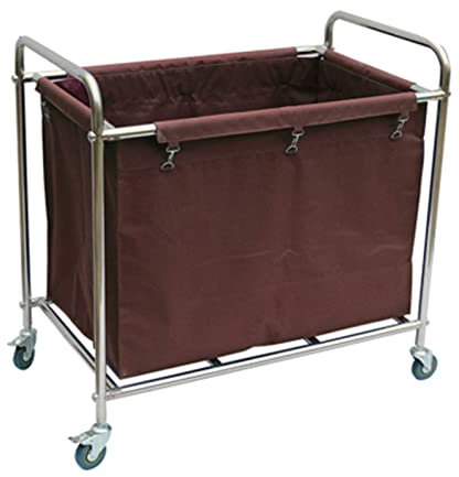 QUSYZD Carrello portaoggetti Multifunzione Carrello portaoggetti Carrello portaoggetti per Servizi di Pulizia per Hotel Commerciali, Carrello portaoggetti Mobile con Borse r,