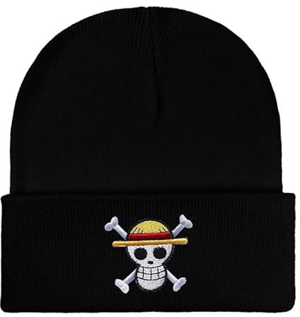 WLStore Bonnet Hiver One Piece brodé — Noir, Unisexe, Chaud et Confortable, stylé Logo brodé Premium — Taille Unique pour Enfants et Adultes