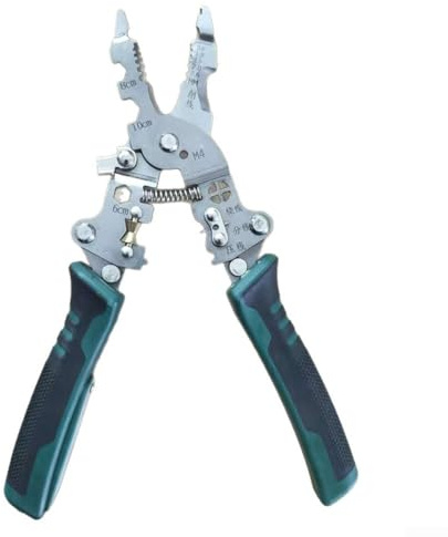 Gdfnmogo Foldable Electrician Wire Stripper Pliers With Wire Cutting, Crimping, Wire Winding Pulley And Splitting Functions