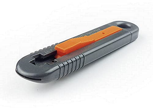 LEGIA: Sustituido por Lège 2. Cortador de cuchillo de seguridad Mure & Peyrot, multiusos, con cuchilla retráctil, utilizado por profesionales. Viene con una hoja de acero con puntas redondas,