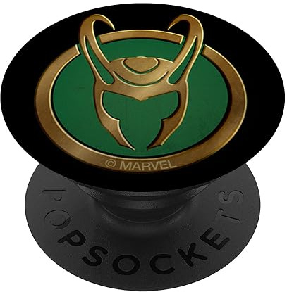 PopSockets Marvel Loki Series Icon PopSockets PopGrip - Support et Grip pour Smartphone/Tablette avec un Top Interchangeable