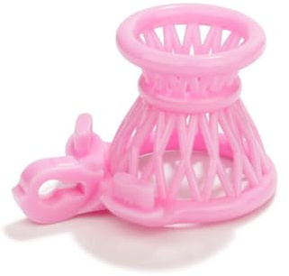 Chastity Cage Uomo Gabbia Pene Sissy Cintura Di Castità Maschile Cock Cage Erotitici Sexy Per Coppie (Pink)