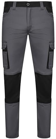 Velilla 103031S Pantalón Stretch bicolor, color Gris y Negro, Talla 58