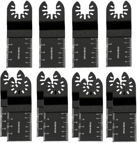 10pcs Wood Oscillating Multitool Quick Release Saw Blades, Universal Oscillating Compatible with Fein Multimaster/Dewalt/Milwaukee/Makita/Ryobi/Rockwell/Bosch/Black & Decker