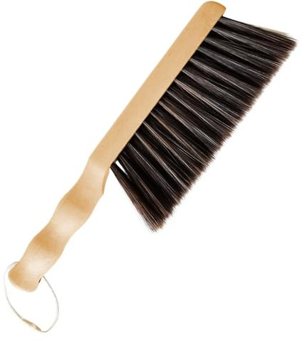 Hand Brush - 30cm Dust Brush with Wooden Handle - Horse Hair Brushes for Clothes/Furniture/Sofa/Bed