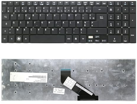 Clavier FRANÇAIS AZERTY pour PC Portable Acer Aspire V3-531 / V3-531G / V3-551 / V3-551G / V3-571 / V3-571G / V3-572 / V3-572G / V3-731 / V3-731G / V3-771 / V3-7710 / V3-7710G / V3-771G