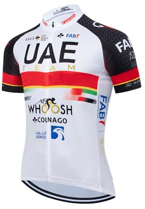 Men's Cycling Bike Jersey Short Sleeve Biking Shirt with 3 Rear Pockets + Zipper Pocket Breathable Quick Dry Bicycle Jersey (5,Medium)