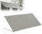 XMTECH Fallarmmarkise 300 x 145 cm Balkonmarkise Sonnenschutz mit UV-Schutz & wetterfest Polyester, Wandmontage für Balkon Fenster Terrasse, inkl. Montagematerial, Grau