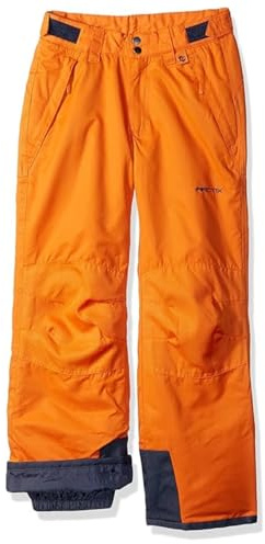Arctix Kids Snow Pants with Reinforced Knees and Seat, Burnt Orange, Medium