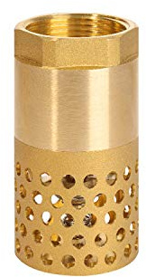 ROOwarMer Valvola fondo pompa acqua 1/2 3/4 1 1-1/4 1-1/2 2 2-1/2 3 pollice - valvola non ritorno pompa valvola di fondo con filtro (2 pollice)