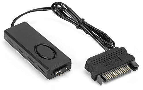 Cuifati RF fjärrkontroll, RF fjärrkontroll fläkt ljuskontroll PC tillbehör 5V symfoni ARGB svart SATA-pin med 3-stifts ARGB- tillämplig på 5V ARGB-utrustning inklusive