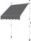 Yaheetech Toldo Manual Retractil para Balcón Ventana con Manivela 210-300cm Altura Ajustable Sin Taladrar Resistente a los Rayos UV 150 x 180 cm/Gris