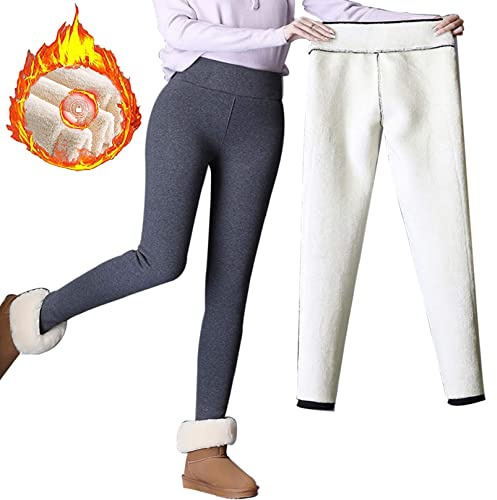CheChury Leggings Mujer Invierno Leggings Térmicos Pantalones Mujeres Mallas de Deporte Cálido Pantalon Invierno Térmico Leggins Cintura Alta Pantalon Winter Mujer Fleece Pantalones Deportivo Elástico