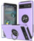 KRAFTCARE for Google Pixel 6a Case with Kickstand Ring and Screen Protector, Shockproof and Anti Scratch 360° Magnetic Ring Holder Stand Phone Cover for Google Pixel 6a - Purple