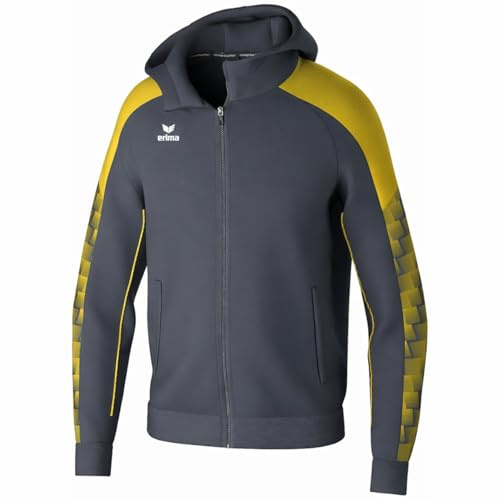 erima Chaqueta de entrenamiento con capucha EVO STAR (1032405) Unisex niños, slate grey/amarillo, 116