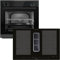 Oranier Einbau-Backofen Set EBS320 autark - 9 Funktionen & Flächen-Induktion 80 cm mit Dunstabzug KFA690-4 Kochzonen & Multi-Slider-Steuerung