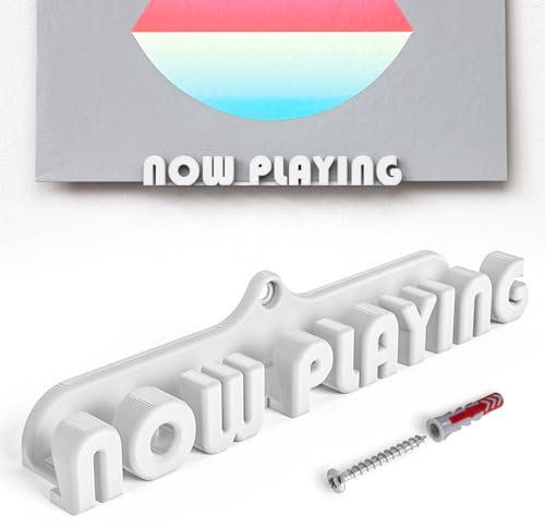 Mobilefox Support mural universel pour disques vinyles - Blanc