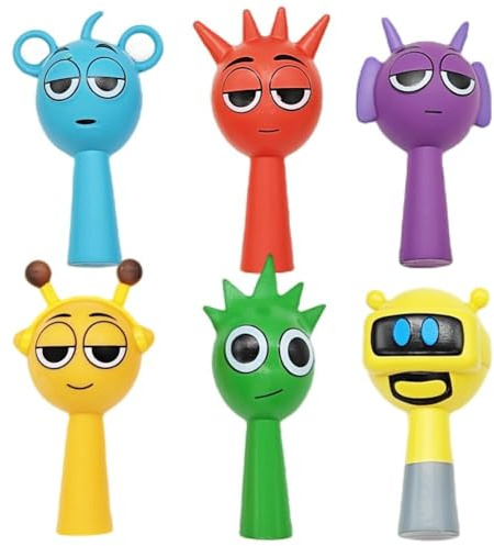 Rhythm Box Figures Toys 6pcs Rhythm Box Figures Set, Rhy-thm Figures Game Model Statue Collectible Birthday Decorations Gifts, Merchandise Model For Fans Kids Adults