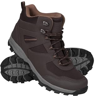 Mountain Warehouse McLeod Wide Fit Mens Hiking Boots | Breathable, Durable & Lightweight Footwear with Comfy EVA Cushioning, Deep Lugs for Extra Grip & Stability, Ideal for Walking