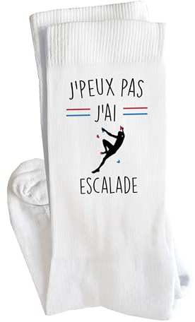 Planetee Chaussettes Escalade 2 Taille 37-40 | Cadeau Fantaisie Original Drôle Anniversaire Noël Humour