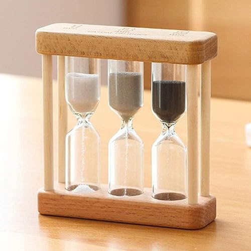 Creative 1/3/5 Minute Wooden Sand Glass Hourglass Timer Clock Home Decor Kitchen Tools Gift for Childern Simple Style Creative 1/3/5 Minute Wooden Sand Glass Hourglass Timer Clock Home Decor Kitchen