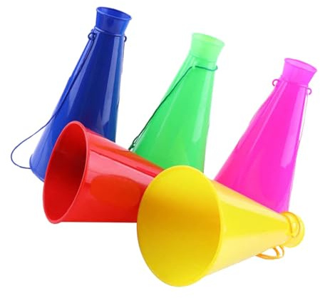 Clacson da Tifo in Plastica 5 Pezzi per Feste e Sport