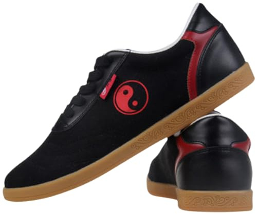Yummsion Calzado Zapatillas Deportivas Tai Chi,Zapatillas de Taekwondo,Zapatos Gimnasio Artes Marciales,Zapatos Deportivos De Boxeo Karate,Cómodos,para Hombres Mujeres NiñOs Adultos