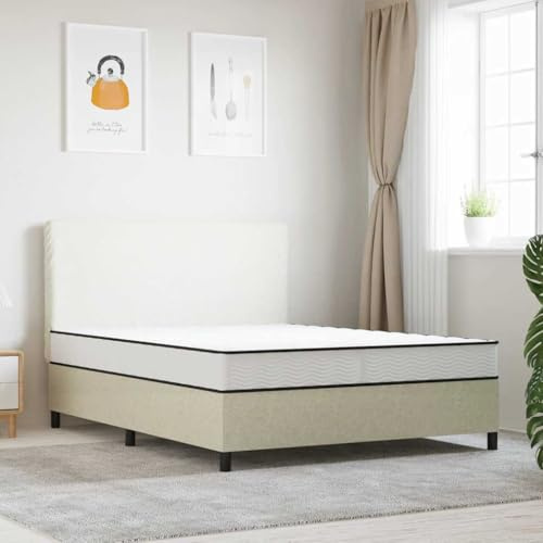 Holepyr Bonnell fjäderkärna madrass medium 160 x 200 cm med ventilerande överdrag, vändmadrass för sovrum och lägenhet, robust sovmatta med skydd och bäddmadrass