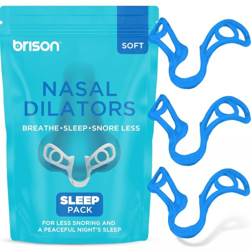 Brison Nasal Dilators for Breathing and Sleeping 3 | Pack Anti Snoring Nose Vents Better Sleep Easier Breath Stuffy Nose Relief Airflow Expander Nostril Opener Soft