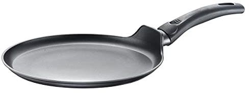 Pintinox Energy Padella Antiaderente per Crepes Adatta a Tutti i Tipi di Cottura compreso induzione, crepiera con Manico Soft Touch, Diametro cm 26