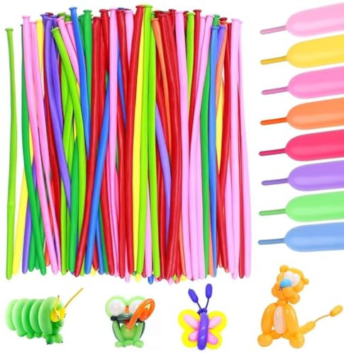 200 Stück Magic Modellierballons Lange Bunte Ballons Modeling Balloons Long Magic Modellier Luftballon Modellierung Ballons Für Veranstaltungen Dekoration/Partys/Hochzeiten