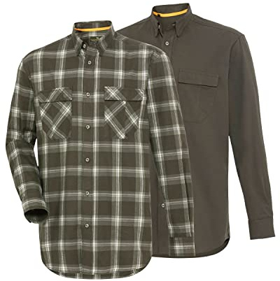 Parforce 2er-Set Jagdhemd Oliv/Oliv kariert XXL