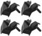 VGOL 4PCS Anti Vibration Rubber Motor Mounts Compatible with Honda EB2200 EG1400 EG2200 EB5000 EB6500 Replacement Engine Mounts Black