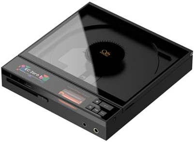 SHANLING EC Zero T Portable HiFi CD Player,The First R2R DAC+Dual JAN6418 Tubes CD Player,768kHz/32bit,DSD512,Support HD Bluetooth,3.5/4.4mm/Coaxial/LINE Output,Supports CD Ripping,5500mAh Battery